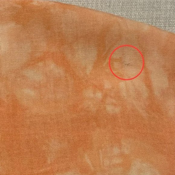 FOREVER 21 Tie Dye Collar Short Sleeve Woven Shirt in Orange - Picture 3 of 5